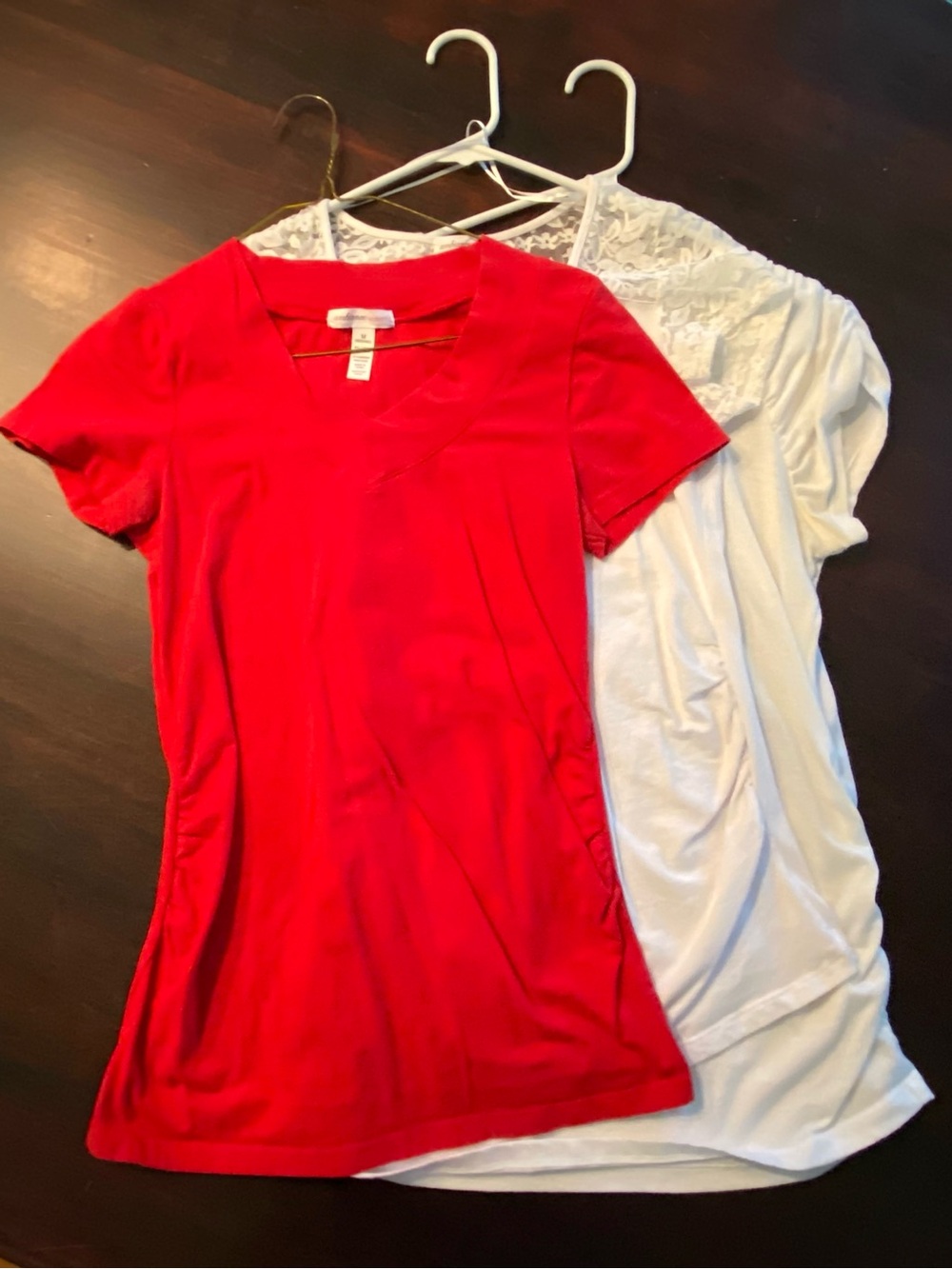 Women's V-Neck Short Sleeve Maternity bundle - 3 shirts
